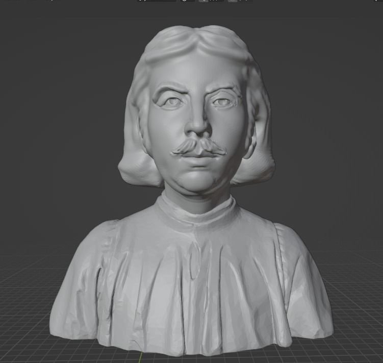 Giovanni Boccaccio 3D print model_2