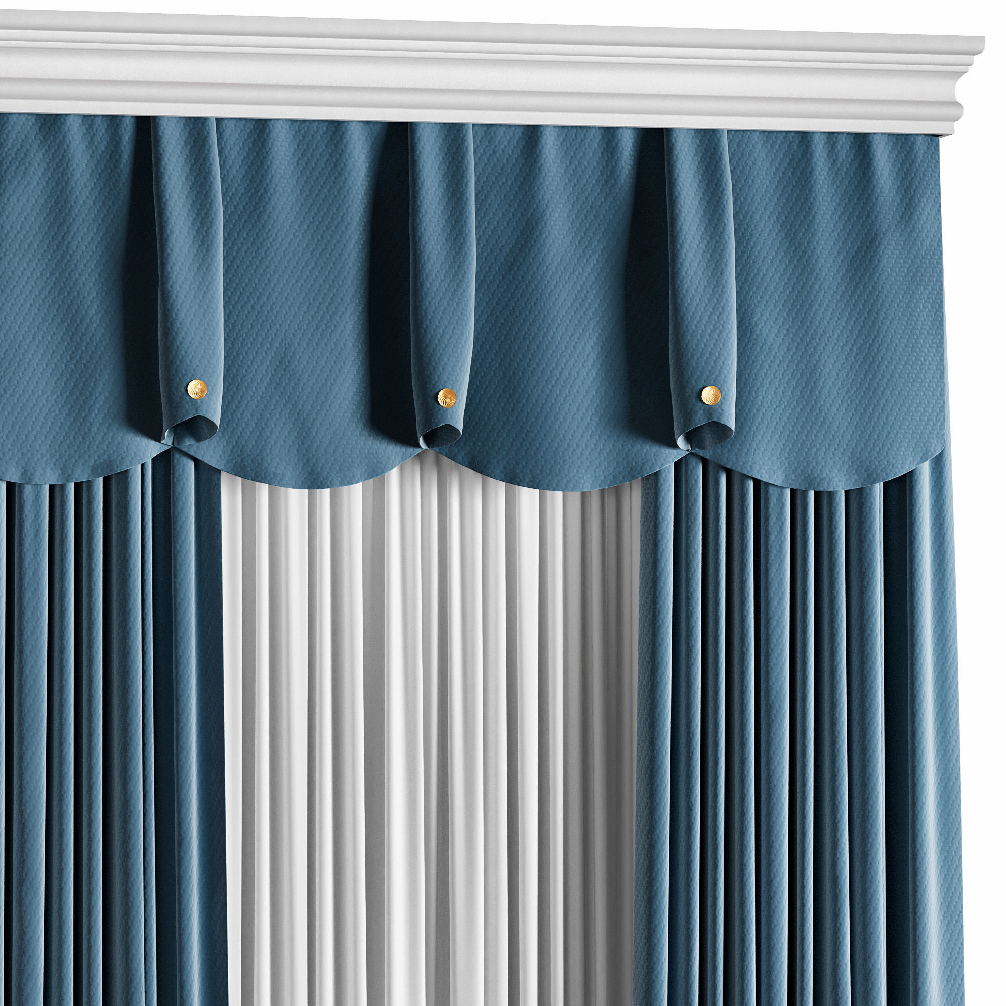 Curtain 008 3D model_2