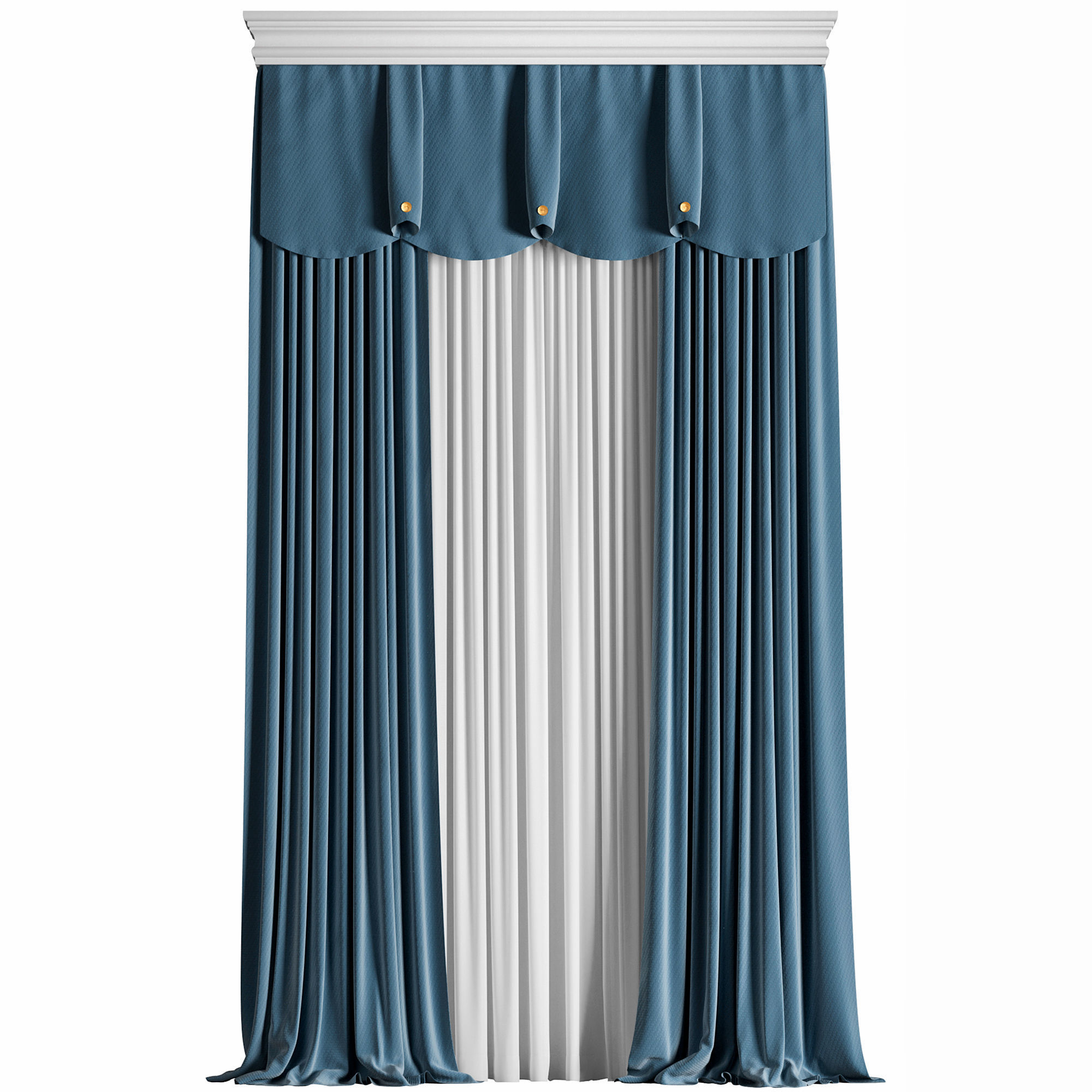 Curtain 008 3D model_1