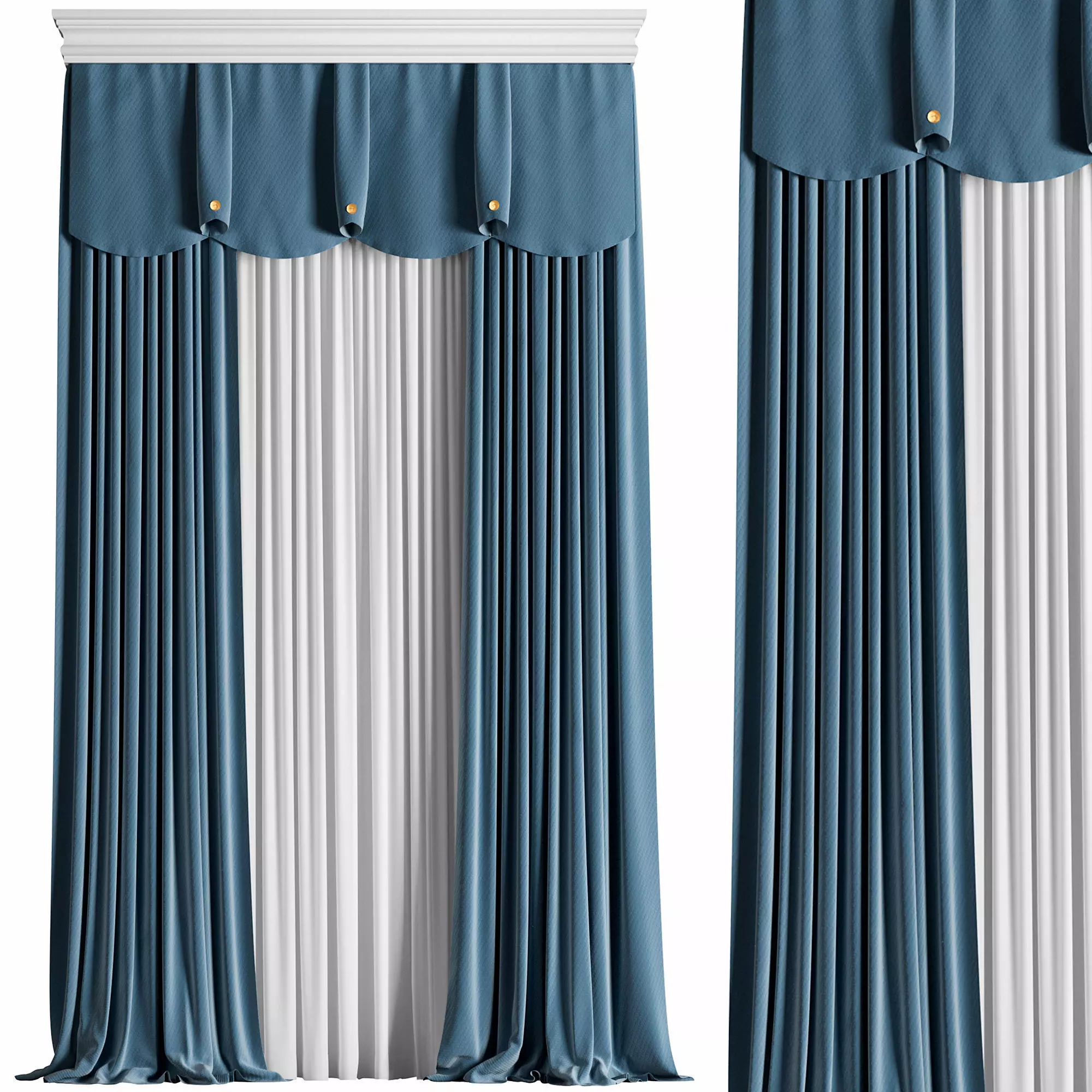 Curtain 008 3D model_0
