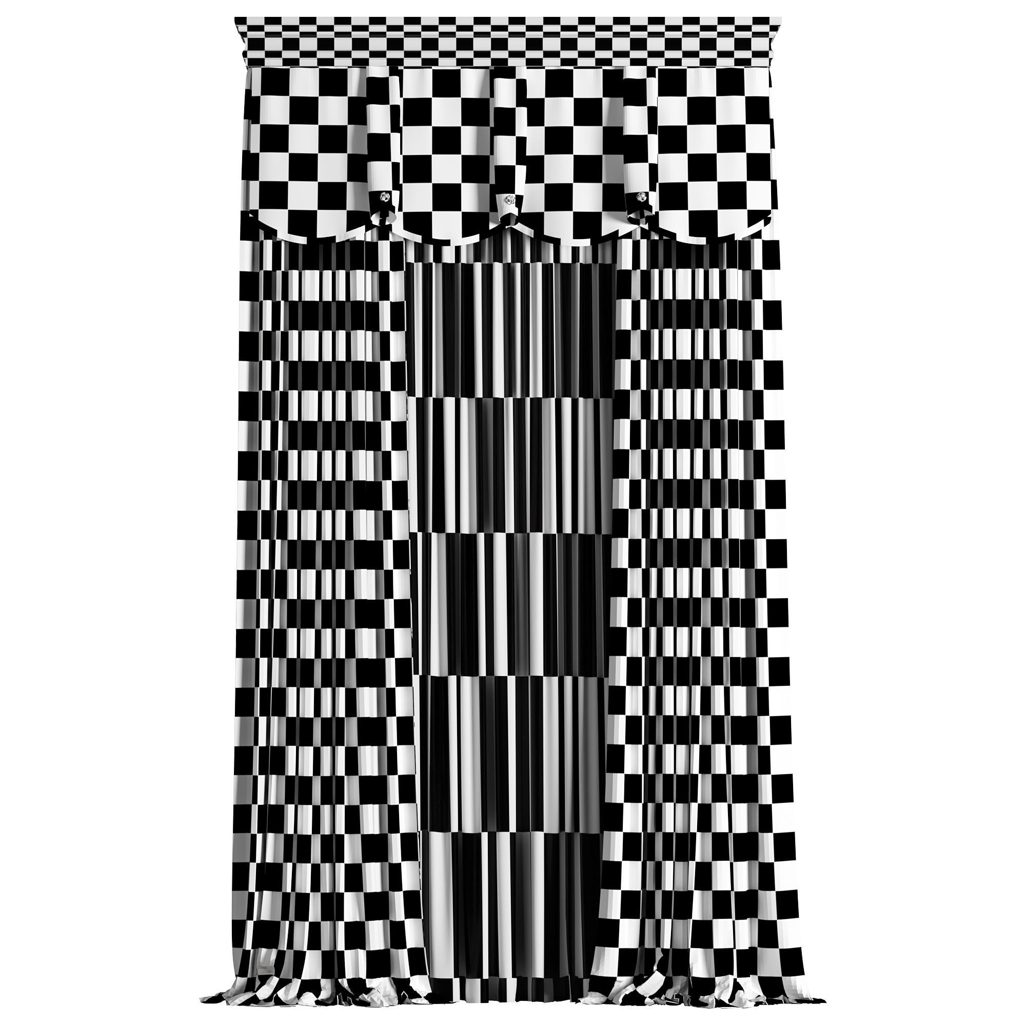 Curtain 008 3D model_5