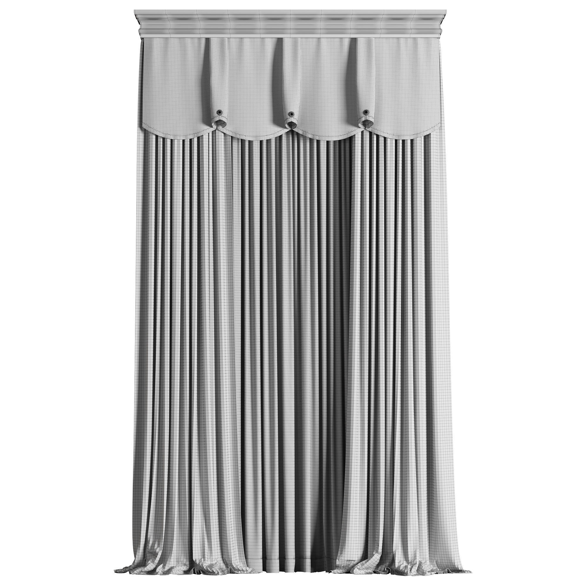 Curtain 008 3D model_3