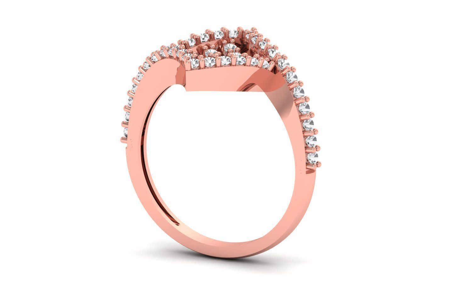 Solitaire Engagement Ring  3D print model_1