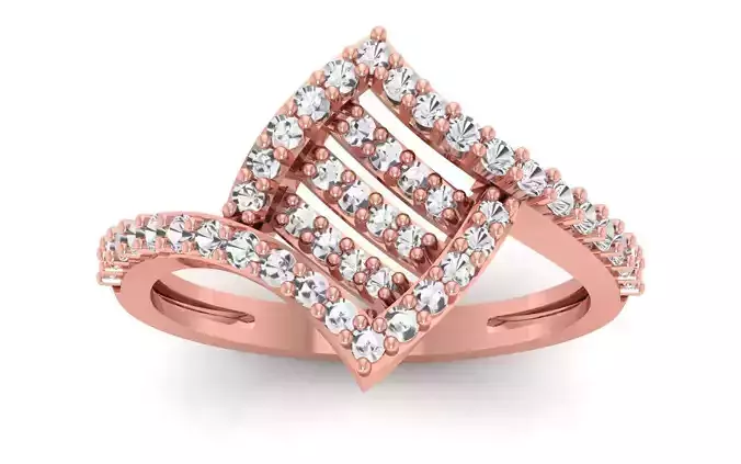 Solitaire Engagement Ring  3D print model