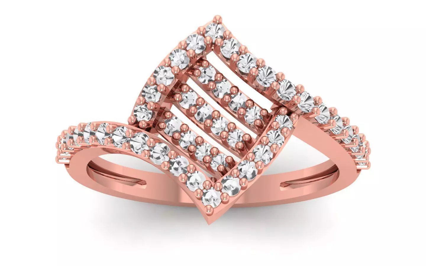 Solitaire Engagement Ring  3D print model_0