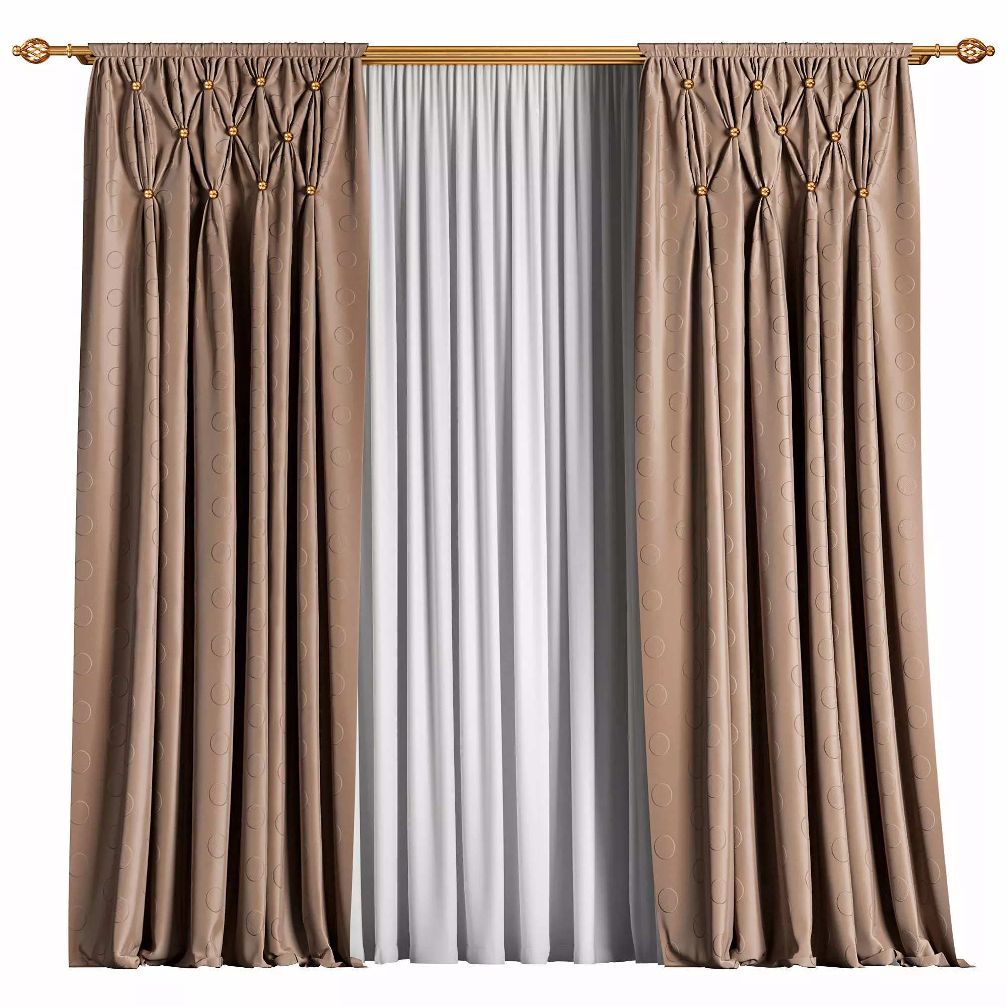 Curtain 052 3D model_0