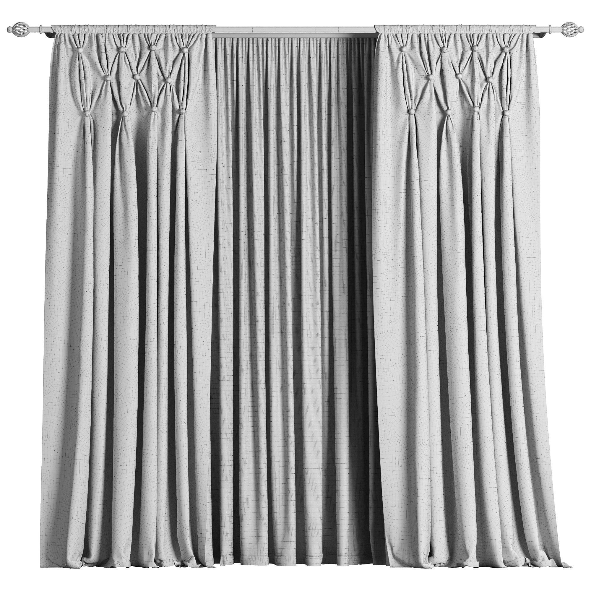 Curtain 052 3D model_2