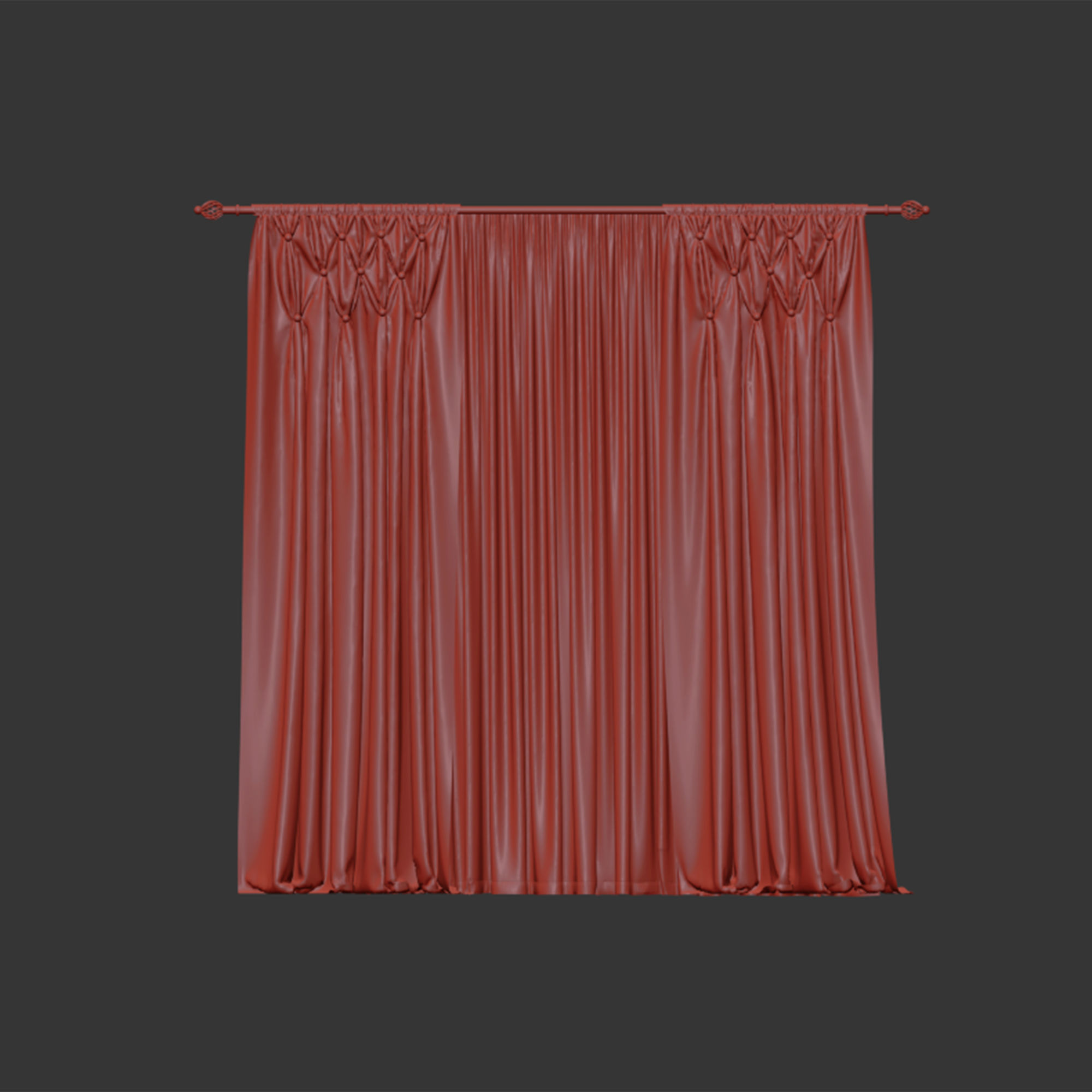 Curtain 052 3D model_7
