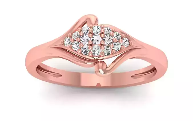 Solitaire Wedding Engagement Ring  3D print model