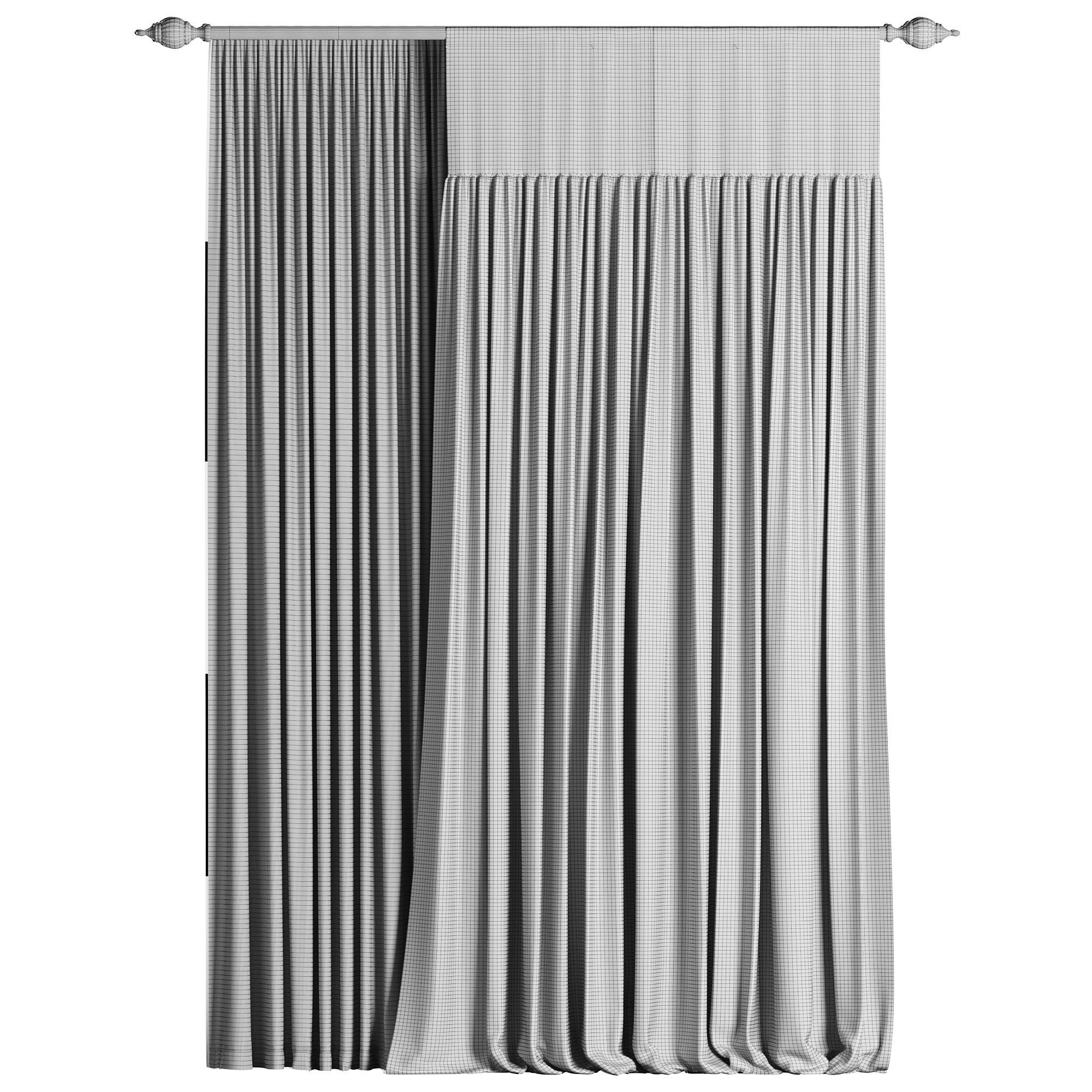 Curtain 043 3D model_3
