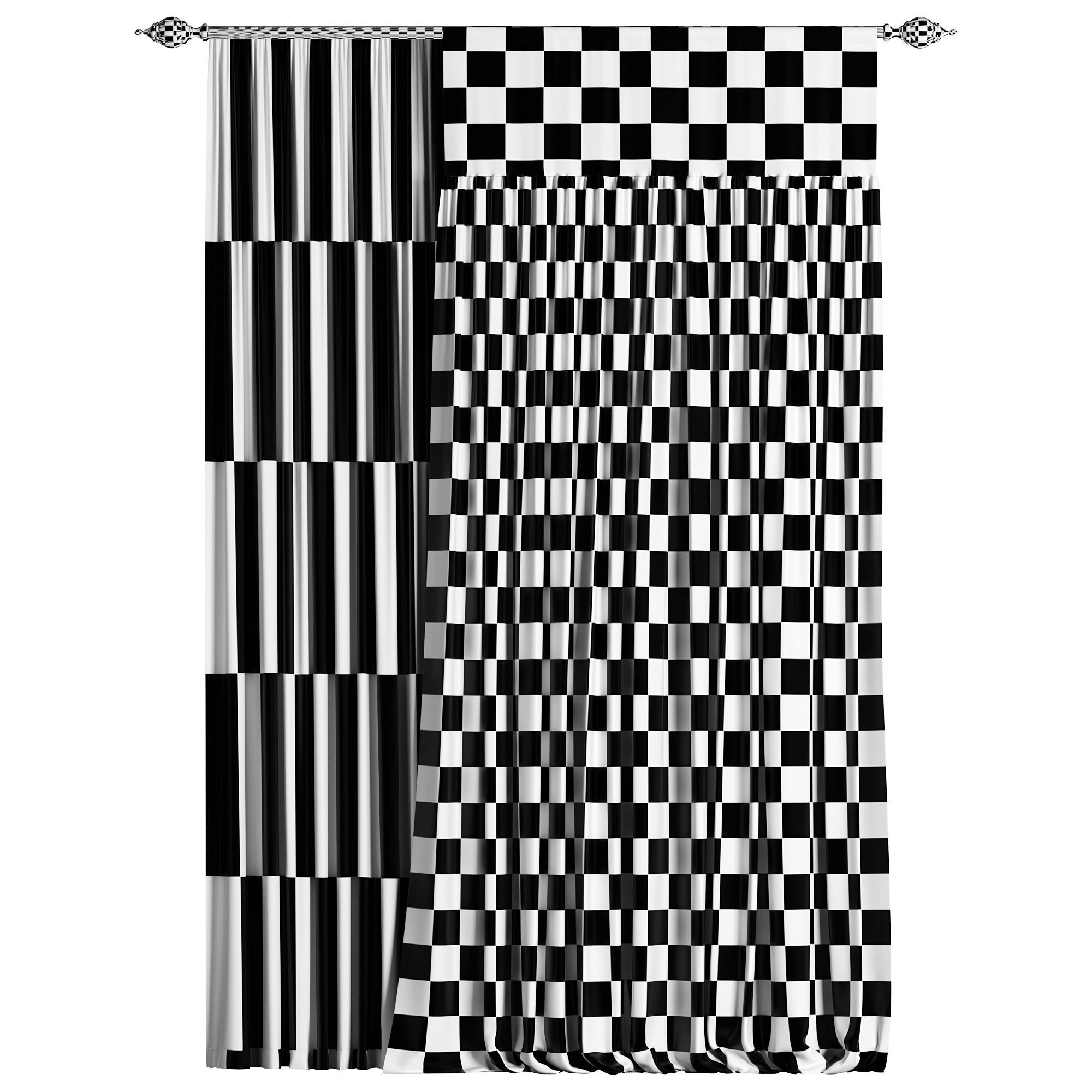 Curtain 043 3D model_4