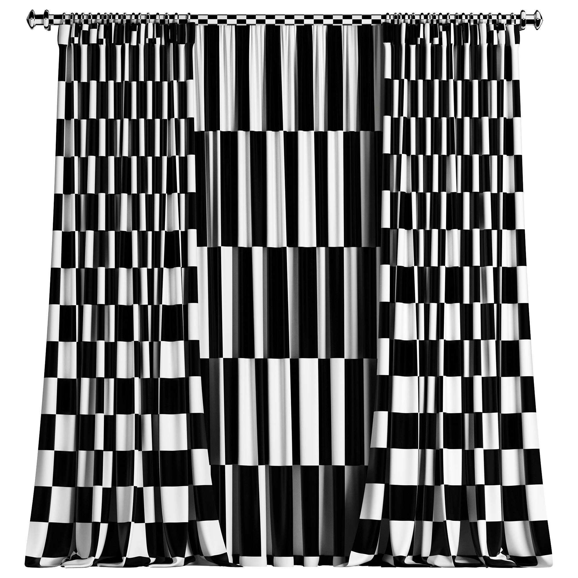 Curtain 041 3D model_4