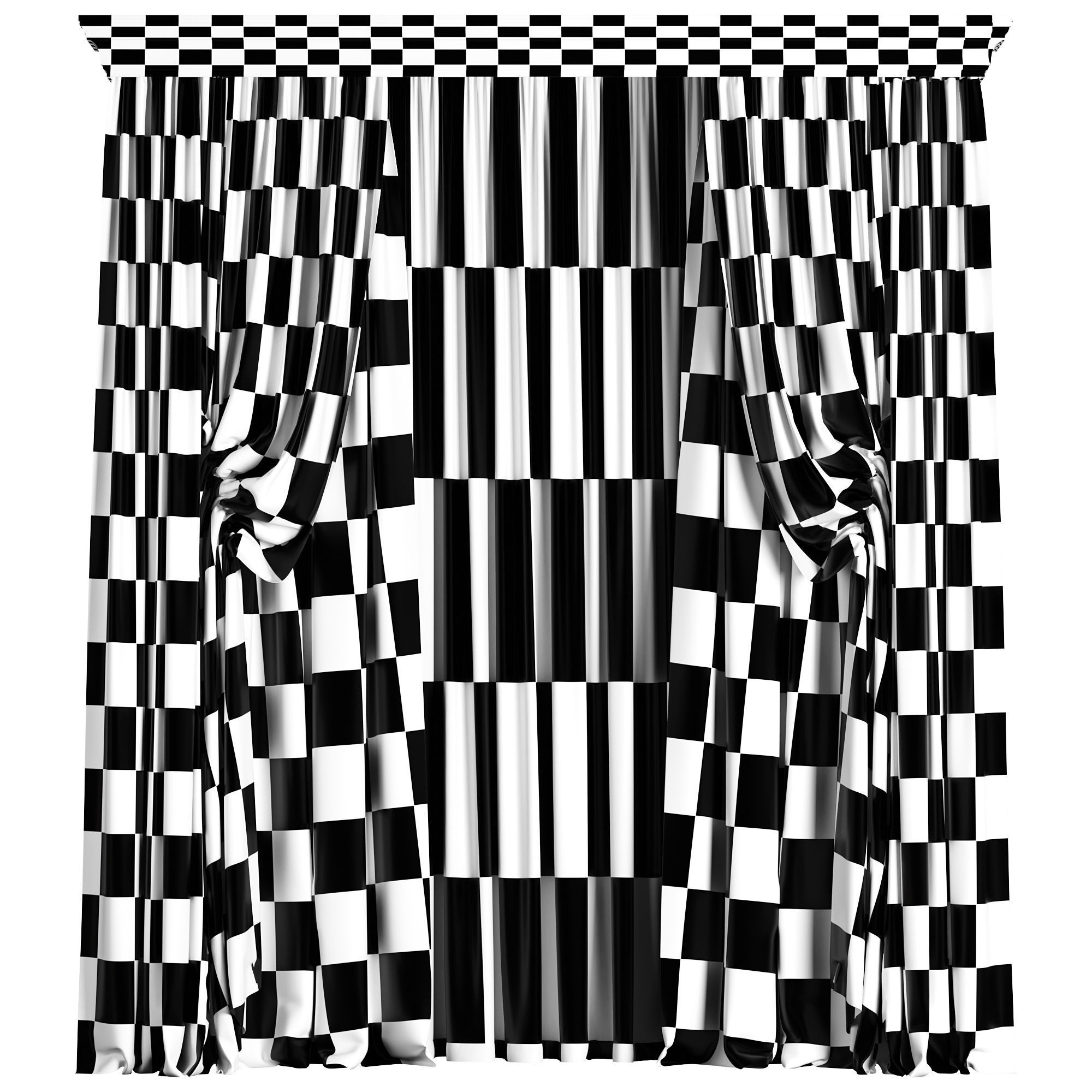 Curtain 051 3D model_4