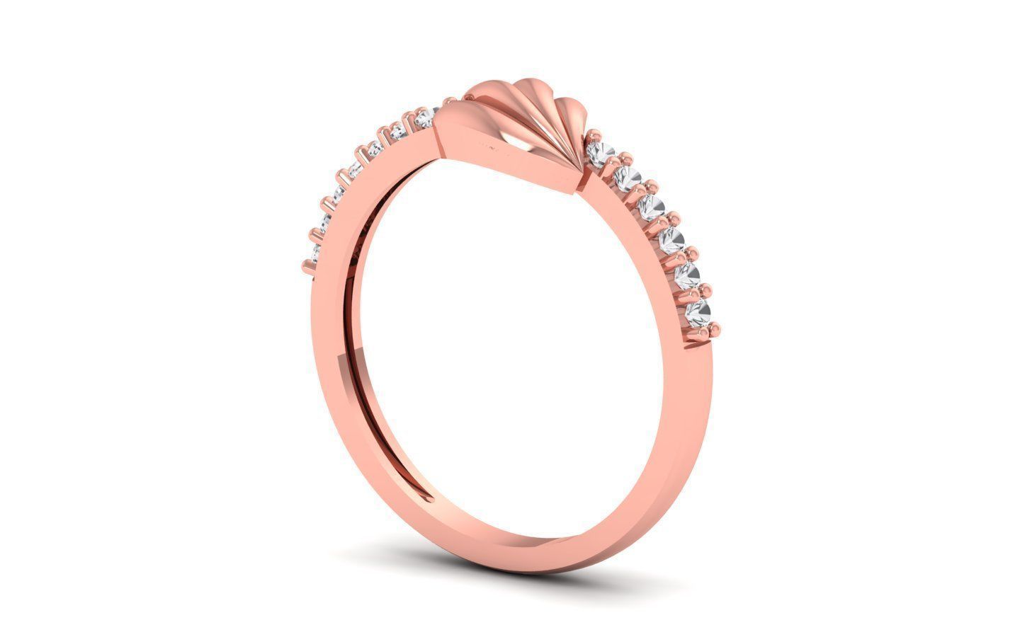 Solitaire  Engagement Ring  3D print model_2