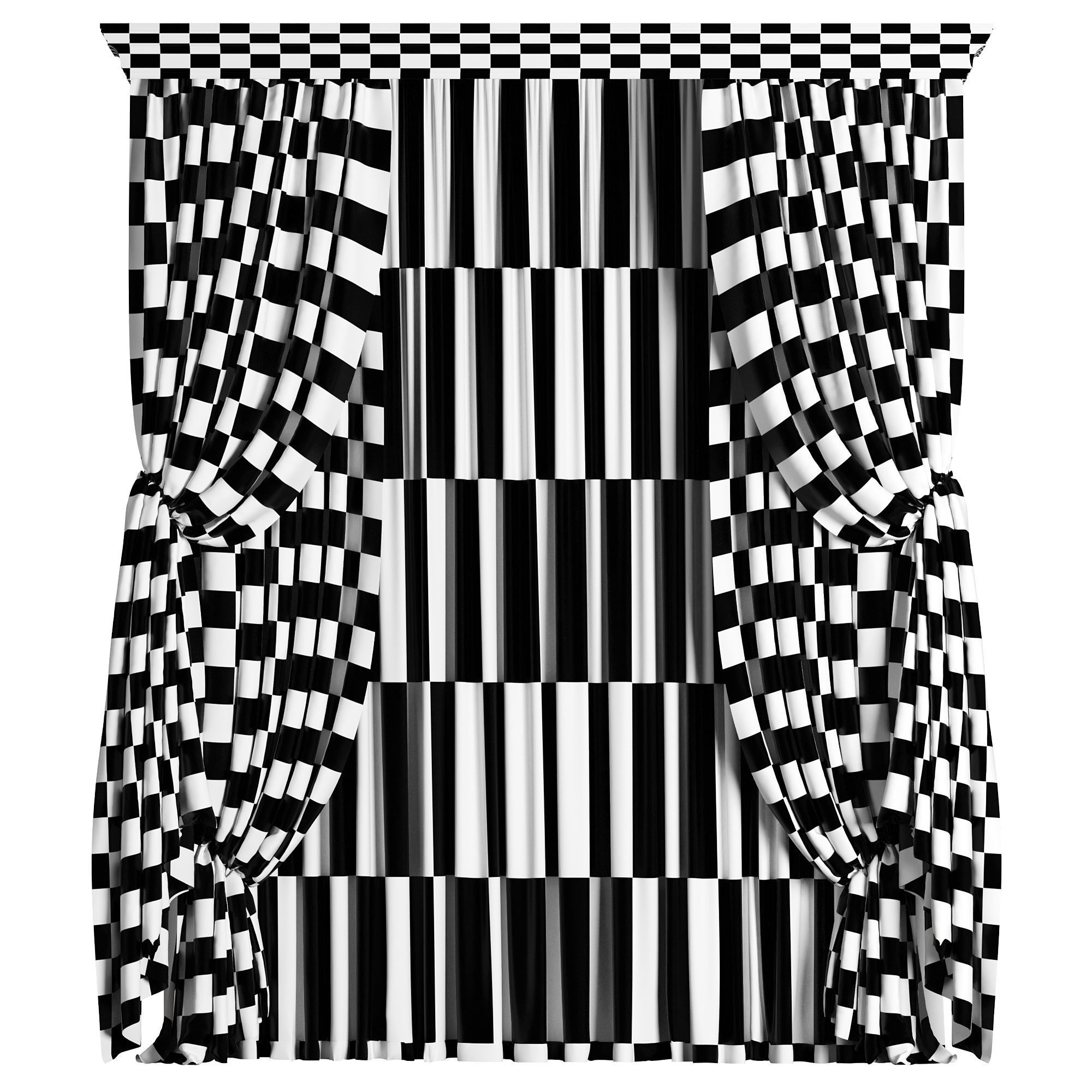 Curtain 039 3D model_4