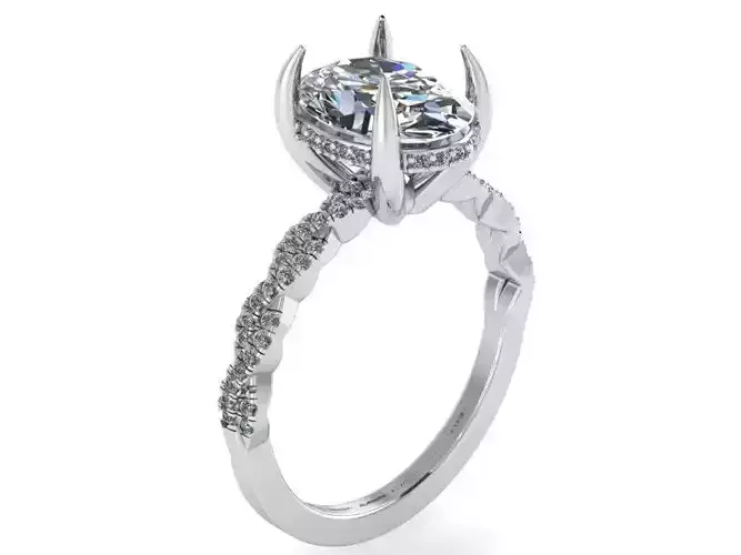 Nerrow Diamond ring 2036 3D print model