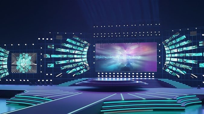 Concert stage 3D model
