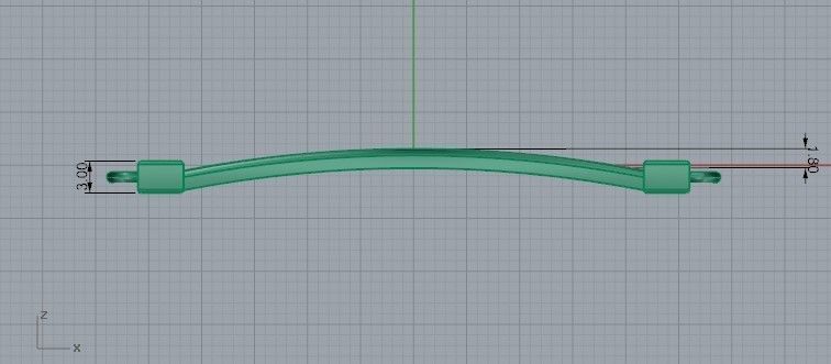 Wavy Bracelet 2038 3D print model 3D print model_6