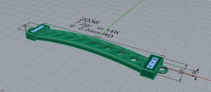 Wavy Bracelet 2038 3D print model 3D print model_5