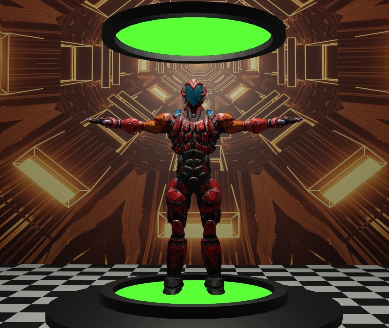 Cyber Venom Low-poly 3D model_4