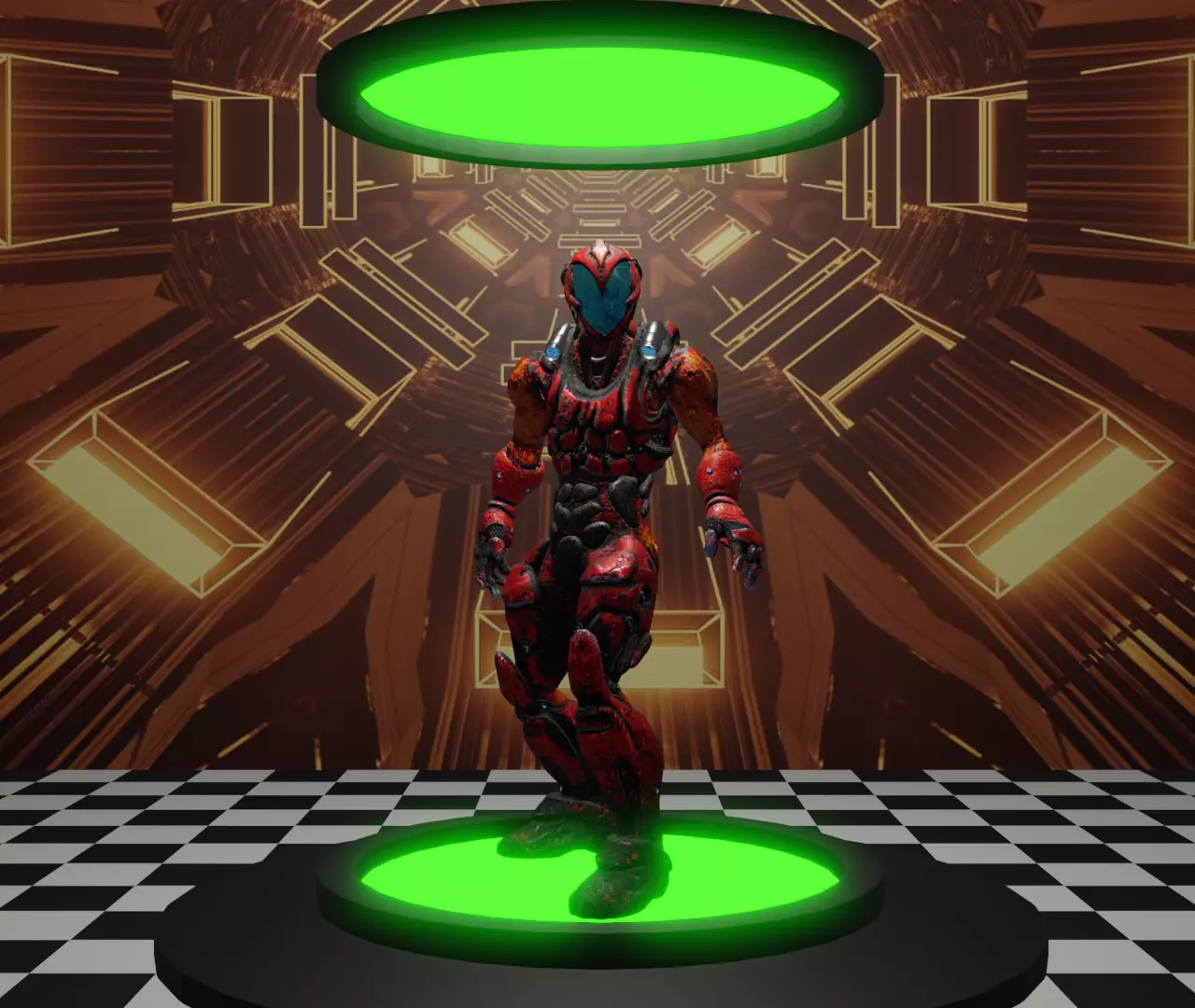 Cyber Venom Low-poly 3D model_0