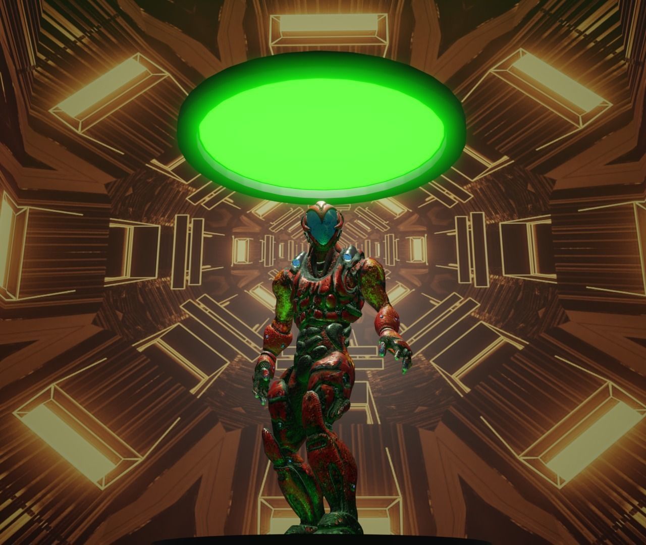 Cyber Venom Low-poly 3D model_3