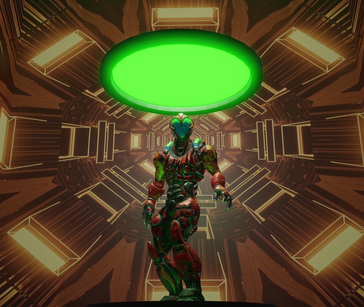 Cyber Venom Low-poly 3D model_2