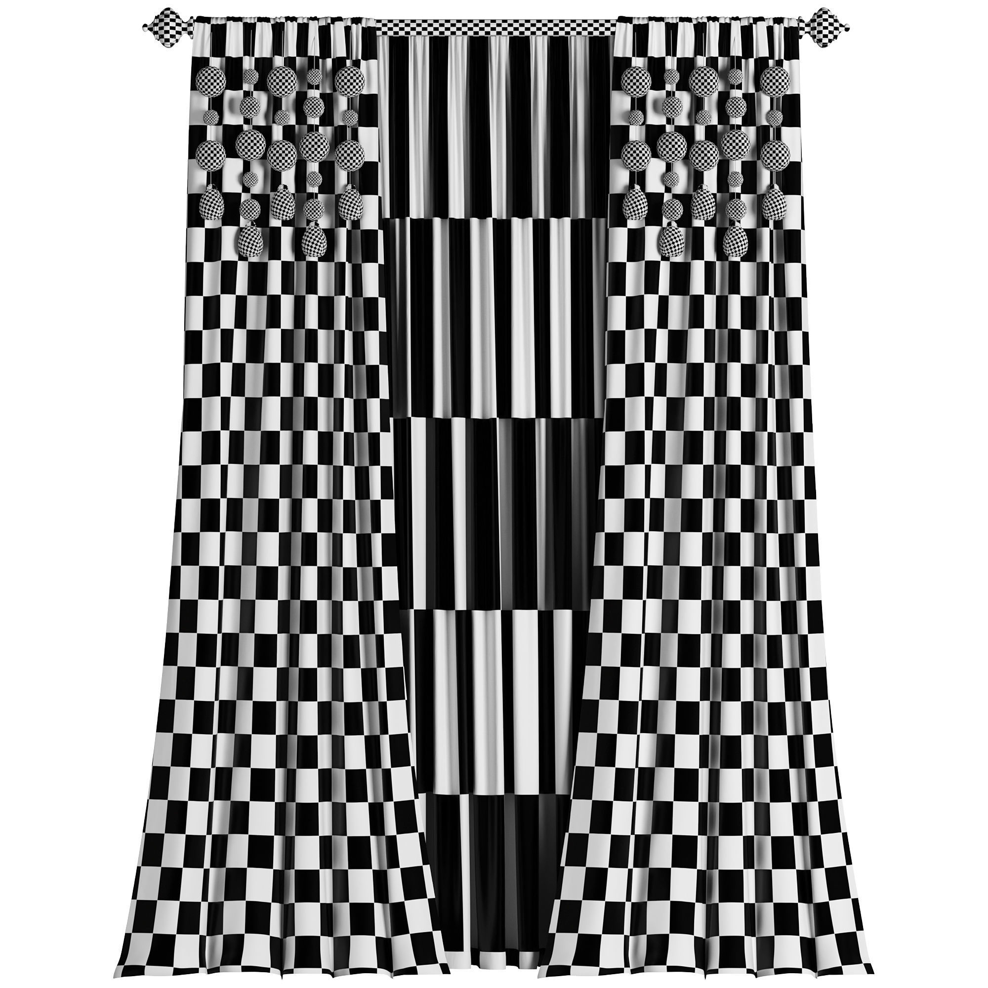 Curtain 057 3D model_5