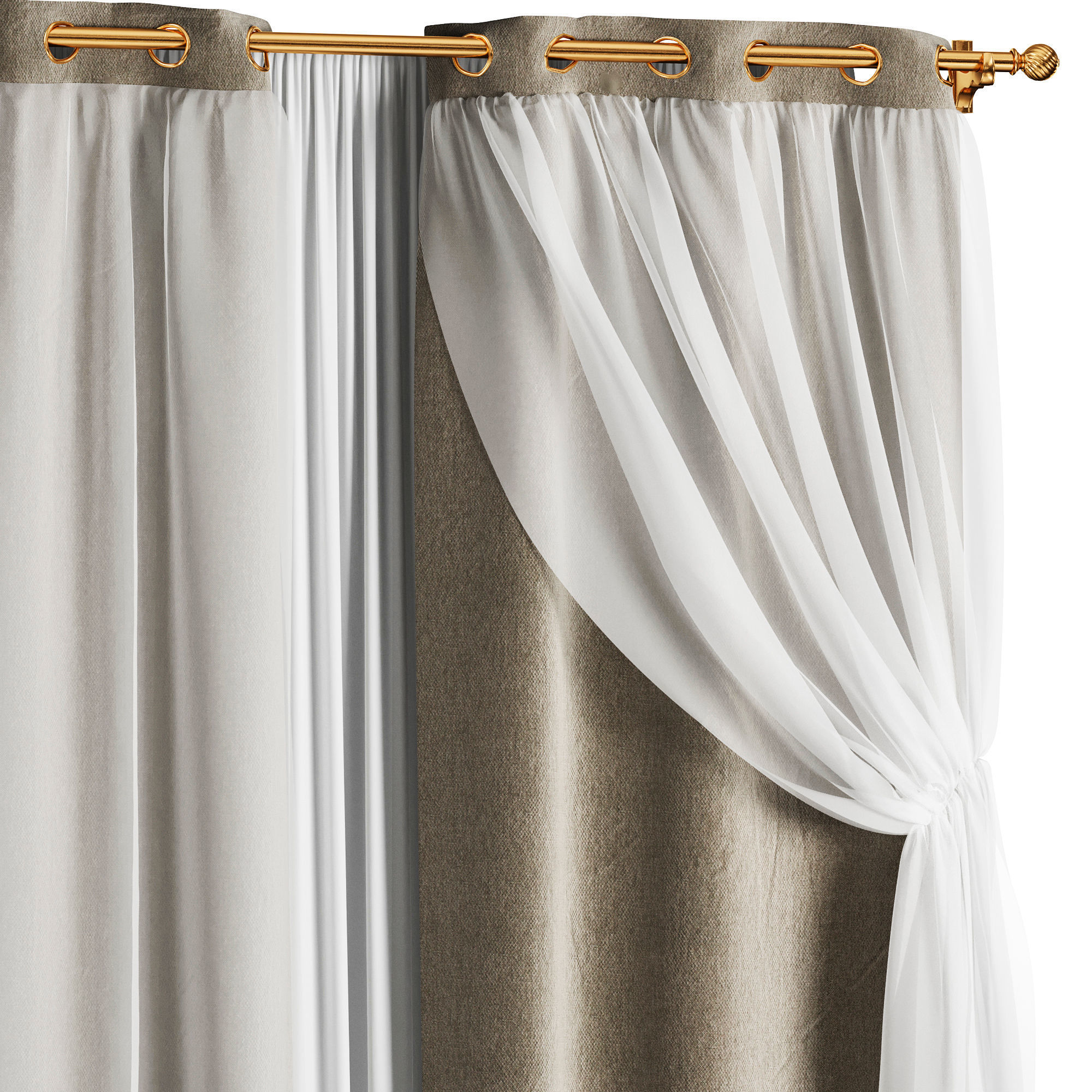 Curtain 035 3D model_1