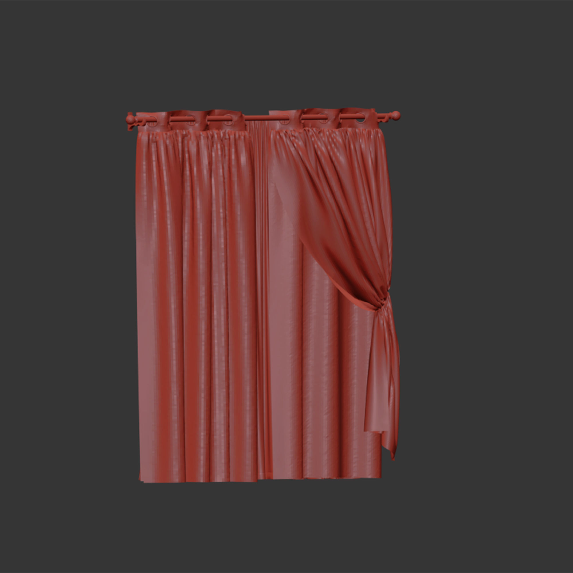 Curtain 035 3D model_7