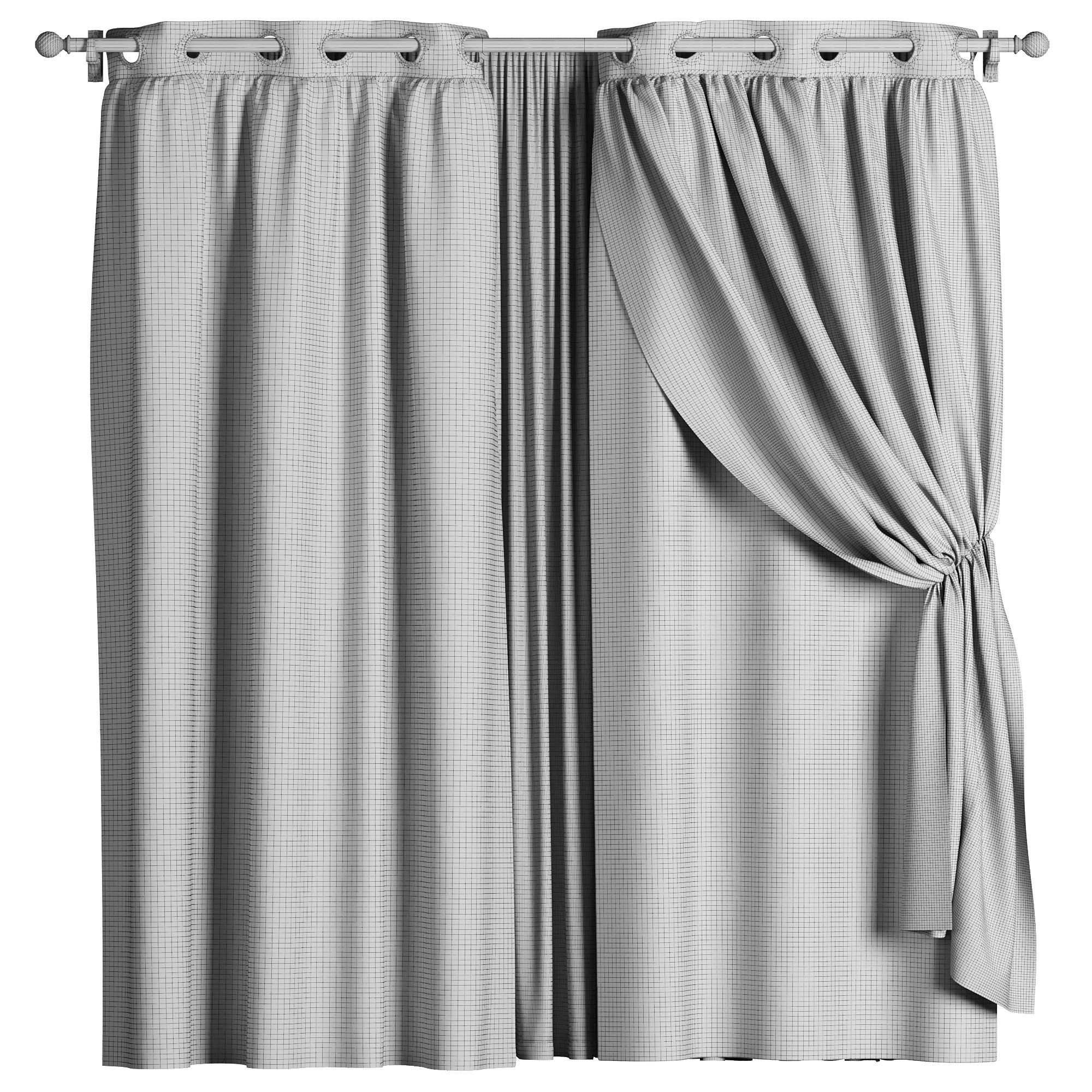 Curtain 035 3D model_2