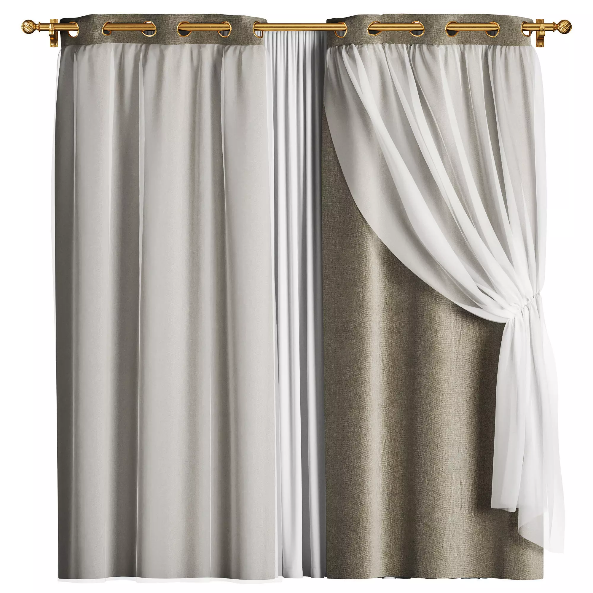 Curtain 035 3D model_0