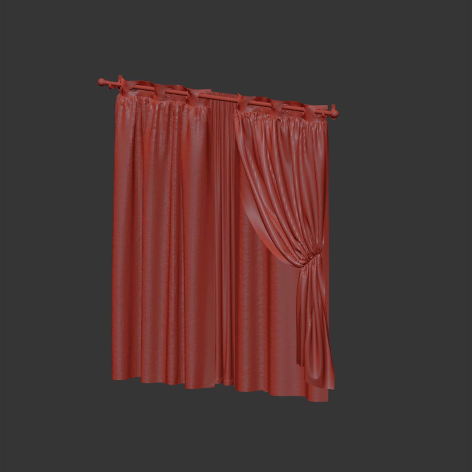 Curtain 035 3D model_6