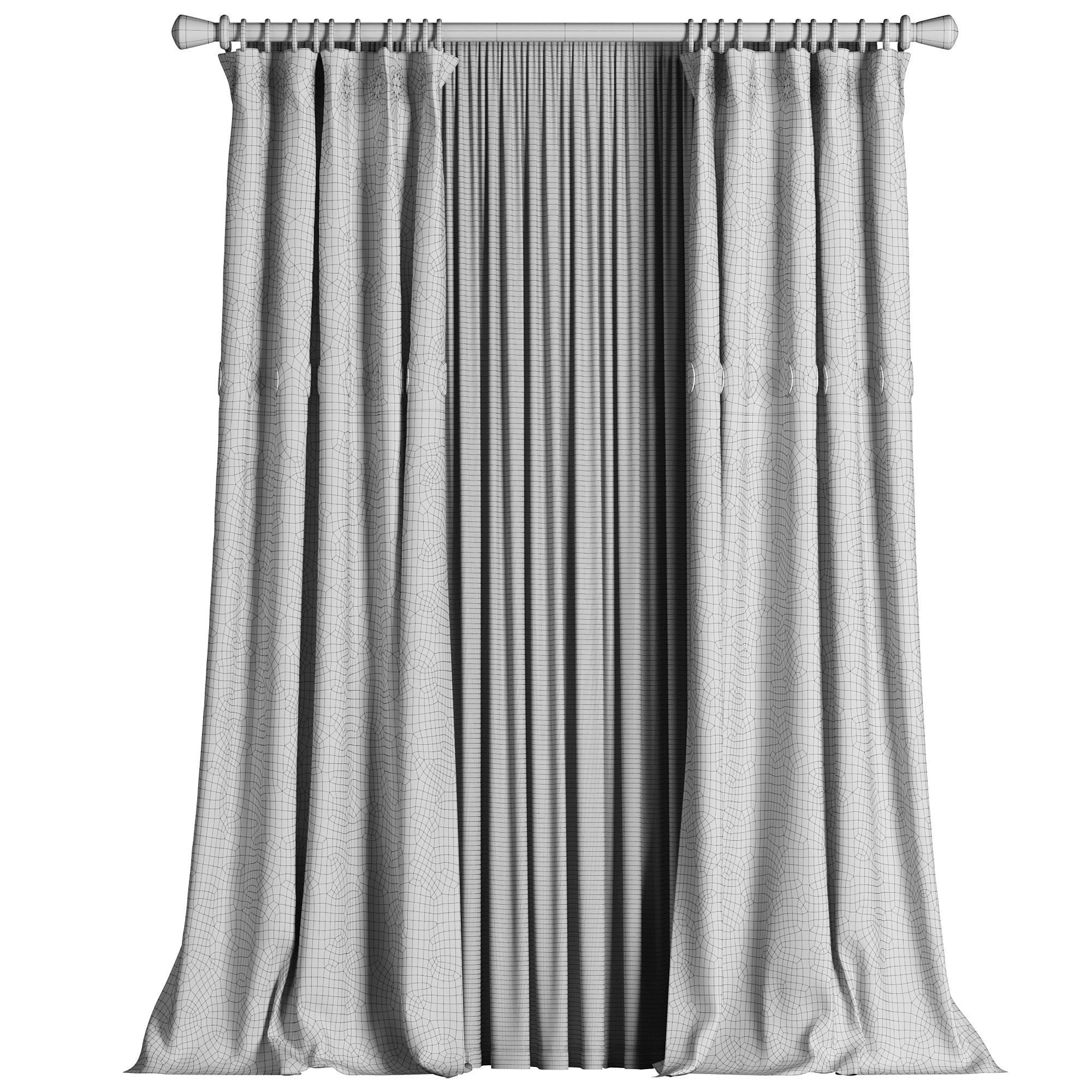 Curtain 037 3D model_4