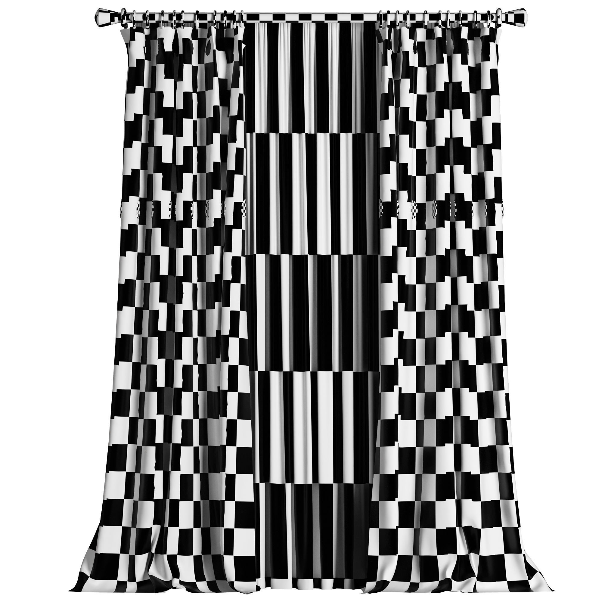 Curtain 037 3D model_3