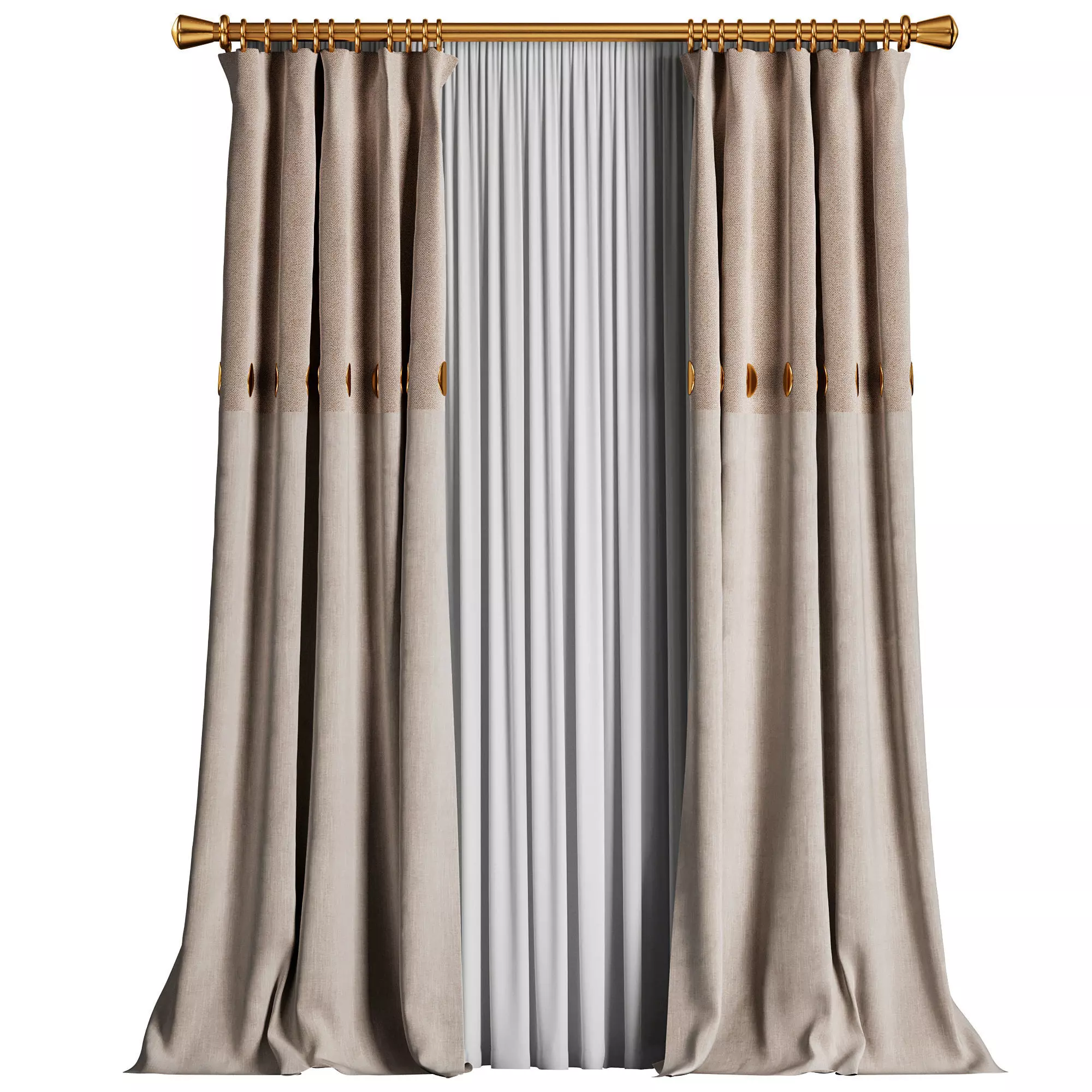 Curtain 037 3D model_0