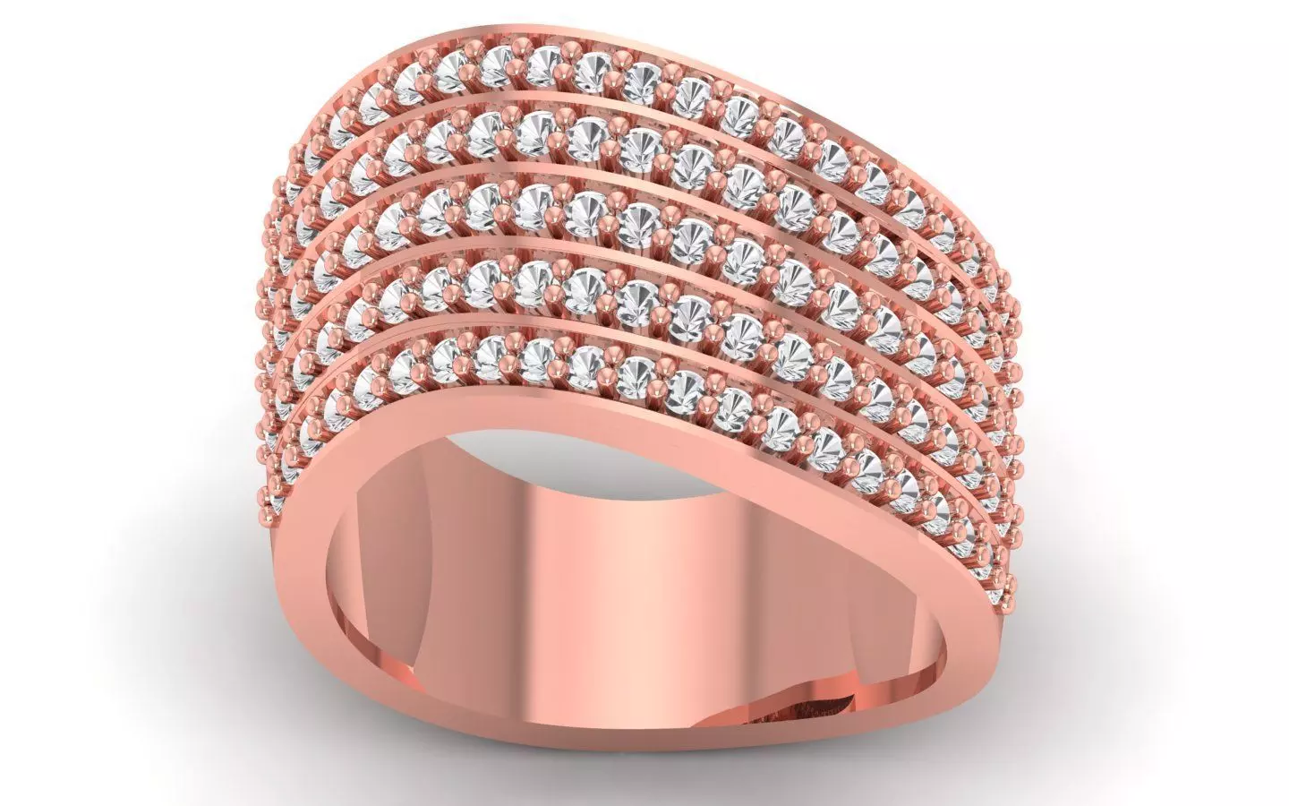  Wedding Solitaire Women Band Ring 3D print model_0