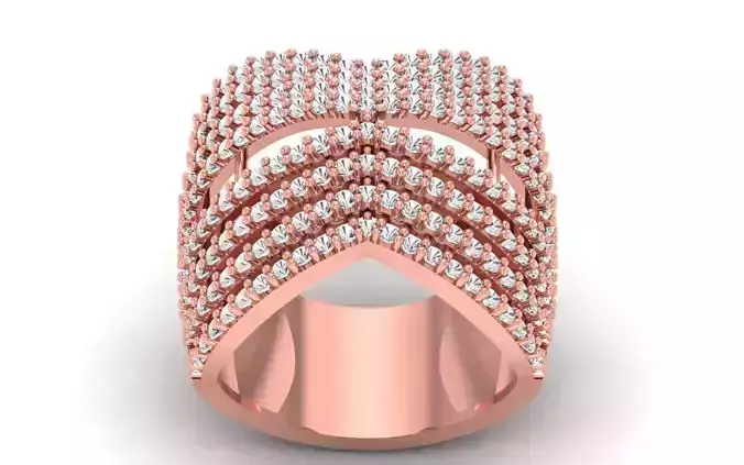  Wedding Solitaire Women Band Ring 3D print model