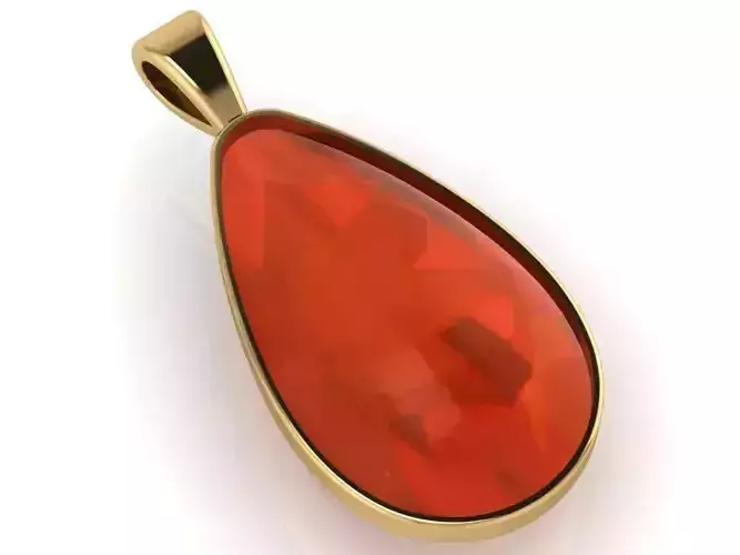 Pear Halo pendant 2045 3D print model