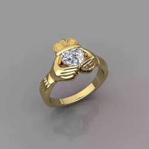 1 Ct Heart Hand Ring 3d Model 3D print model 1 Ct Heart Hand Ring 3d Model 3D print model