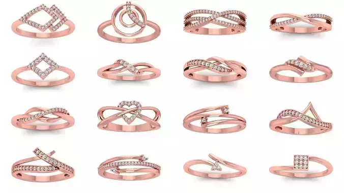 100 Solitaire Wedding Engagement Rings Collection 