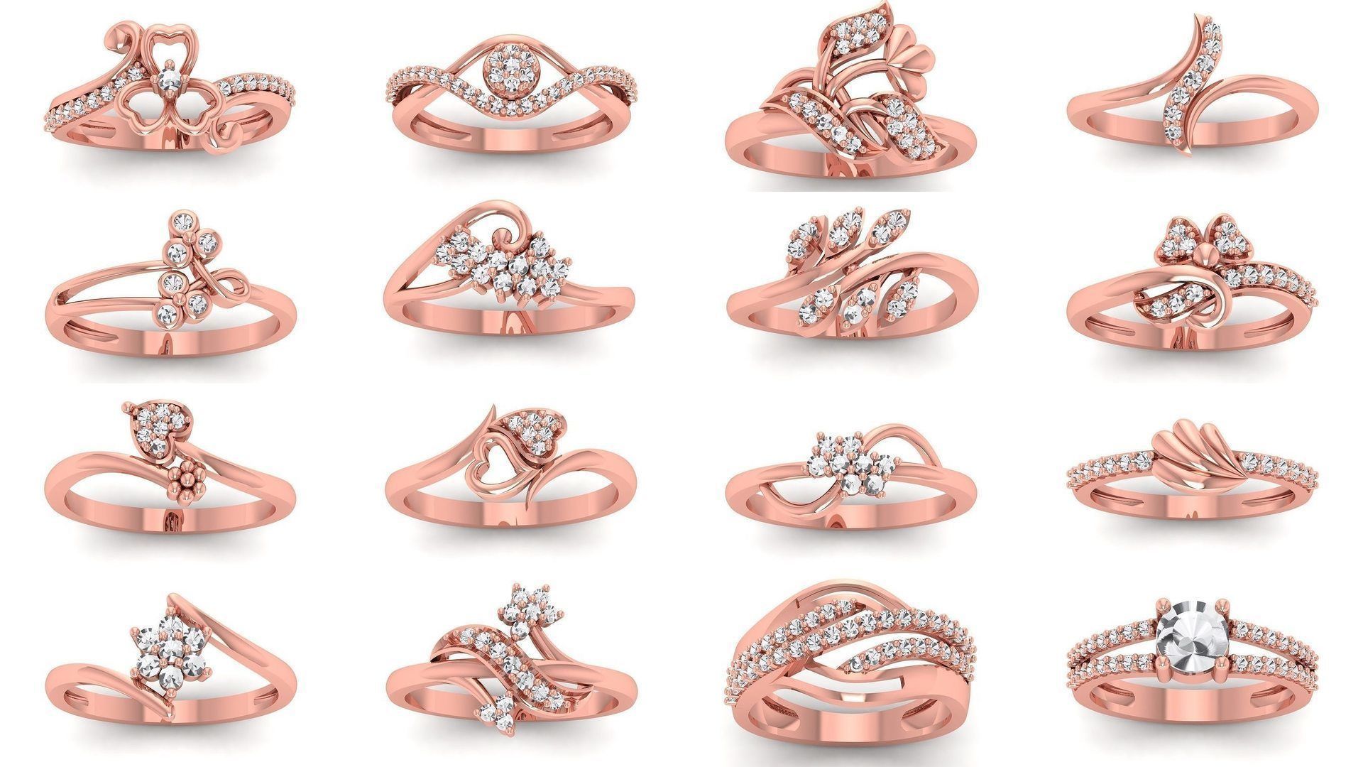 100 Solitaire Wedding Engagement Rings Collection _1