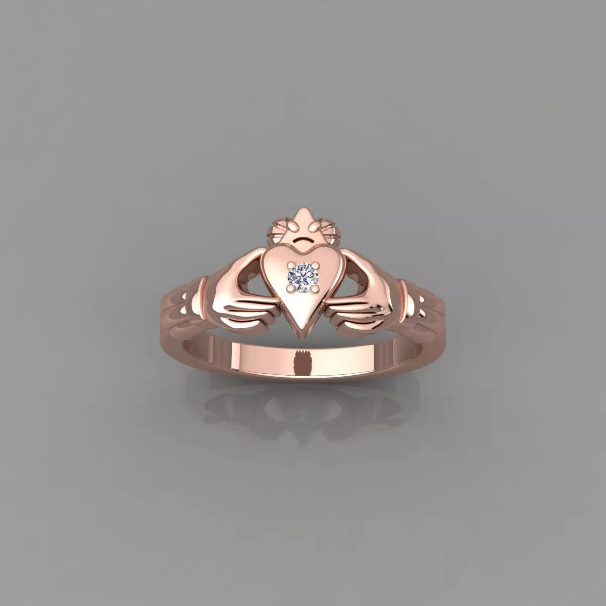 Hand Ring 3d Model and Render 3D print model