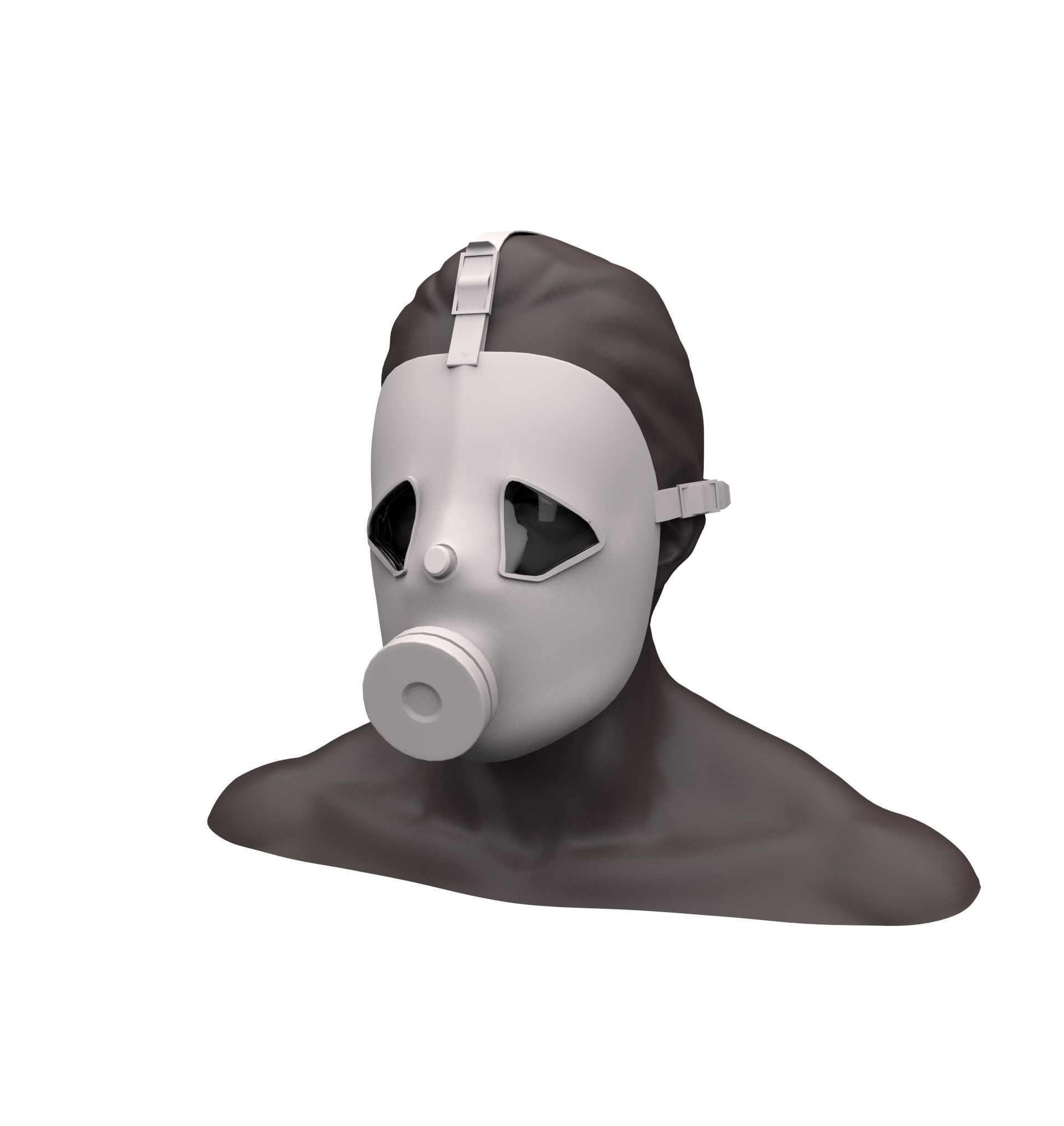 14 Gas Mask Base Mesh Pack 3D model_14
