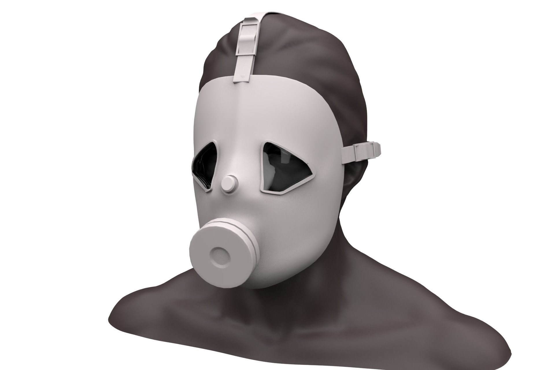 14 Gas Mask Base Mesh Pack 3D model_15