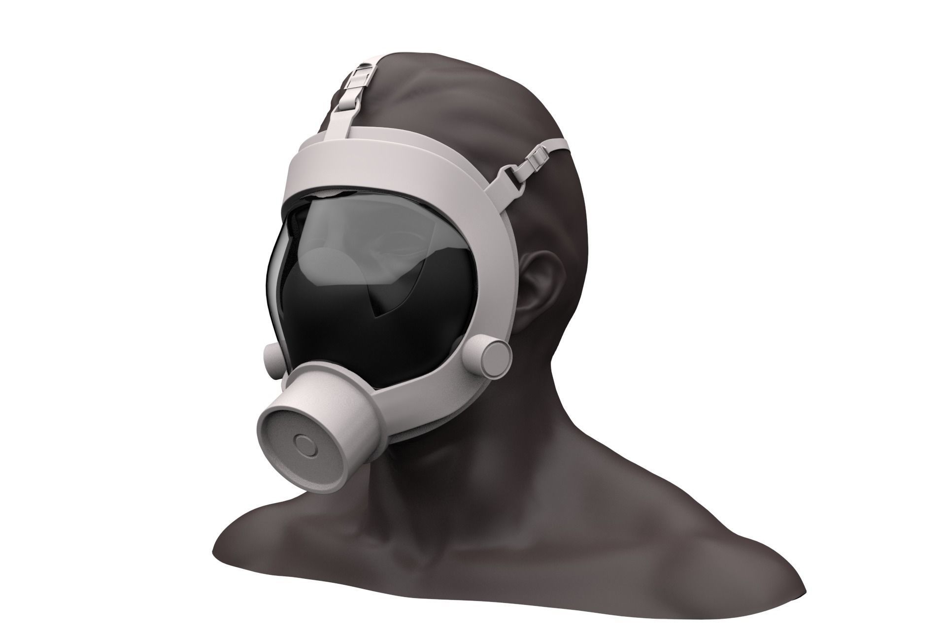 14 Gas Mask Base Mesh Pack 3D model_9