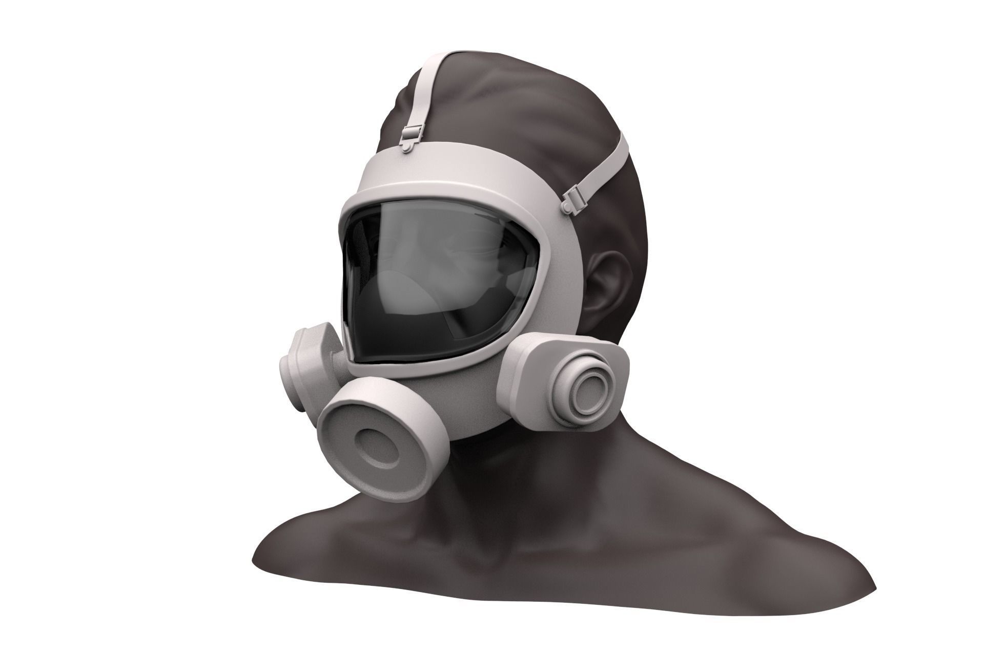 14 Gas Mask Base Mesh Pack 3D model_18