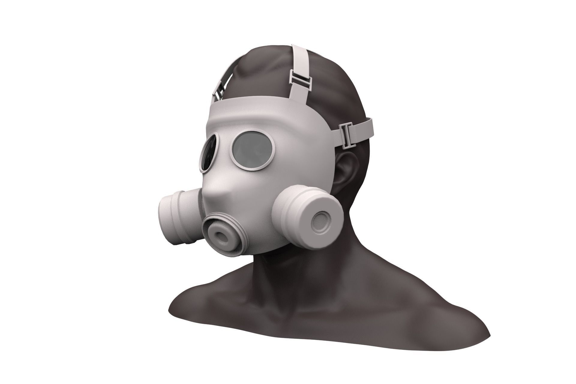 14 Gas Mask Base Mesh Pack 3D model_20