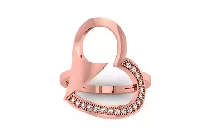 Solitaire Wedding Engagement Heart Ring