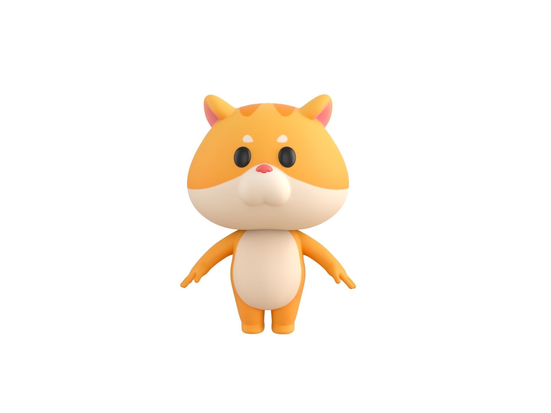 Character192 Hamster 3D model_1